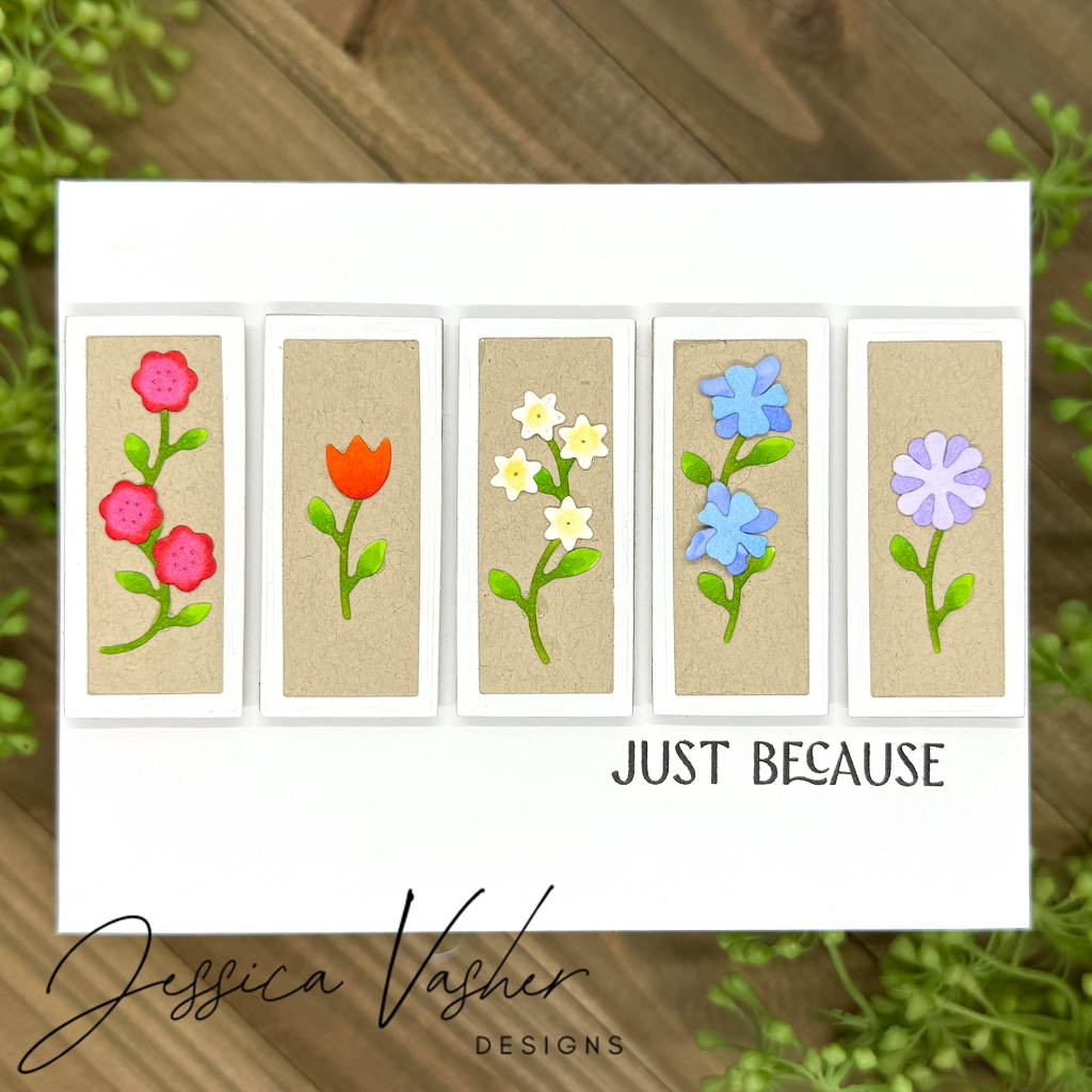 Simon Says Stamp Sweet Tiny Flowers Wafer Dies s1005 You Are My Favorite Just Because Card