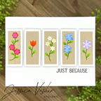 Simon Says Stamp Sweet Tiny Flowers Wafer Dies s1005 You Are My Favorite Just Because Card