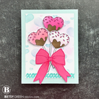 Simon Says Stamp Set of 4 Stencils Sweet Treats 1070stc To Be Loved Love Card | color-code:ALT07
