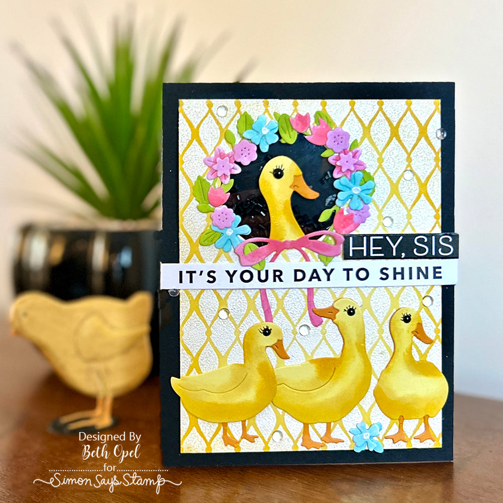 Simon Says Stamp Sweet Tiny Flowers Wafer Dies s1005 You Are My Favorite Sister Birthday Card