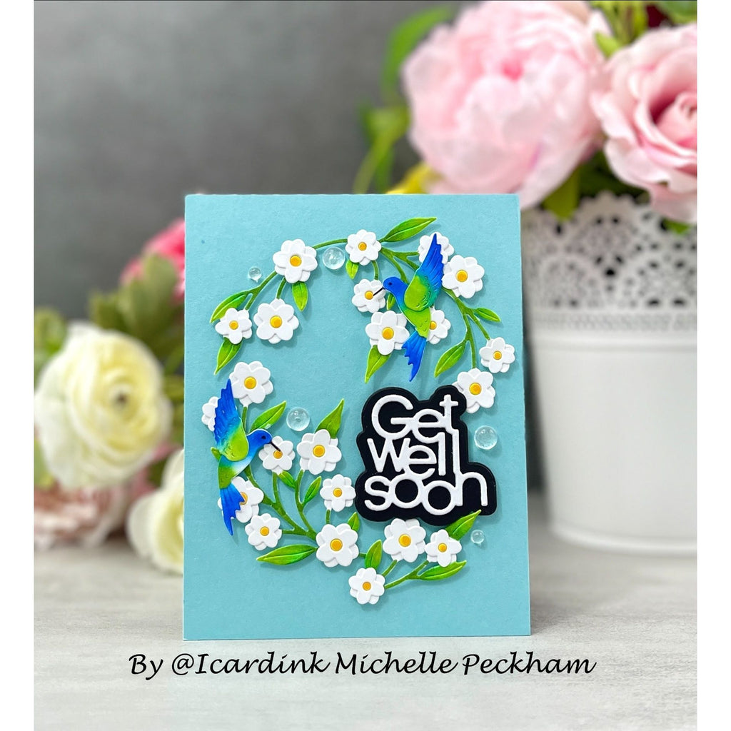 Simon Says Stamp Swing Blossoms Wafer Die s921 Cheering for You Get Well Card