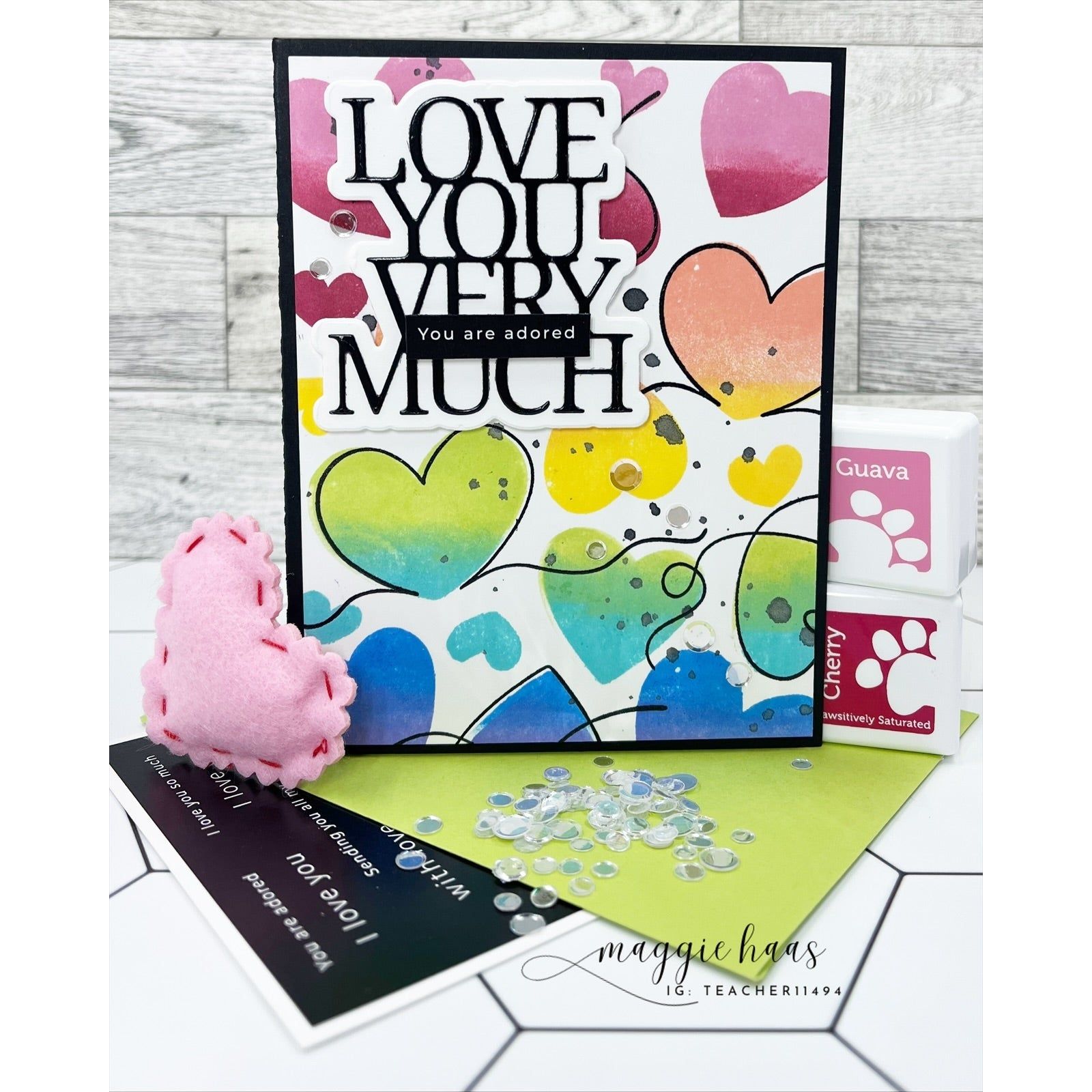 Simon Says Stamps and Dies Swirly Hearts set916sh To Be Loved Love Card | color-code:ALT02