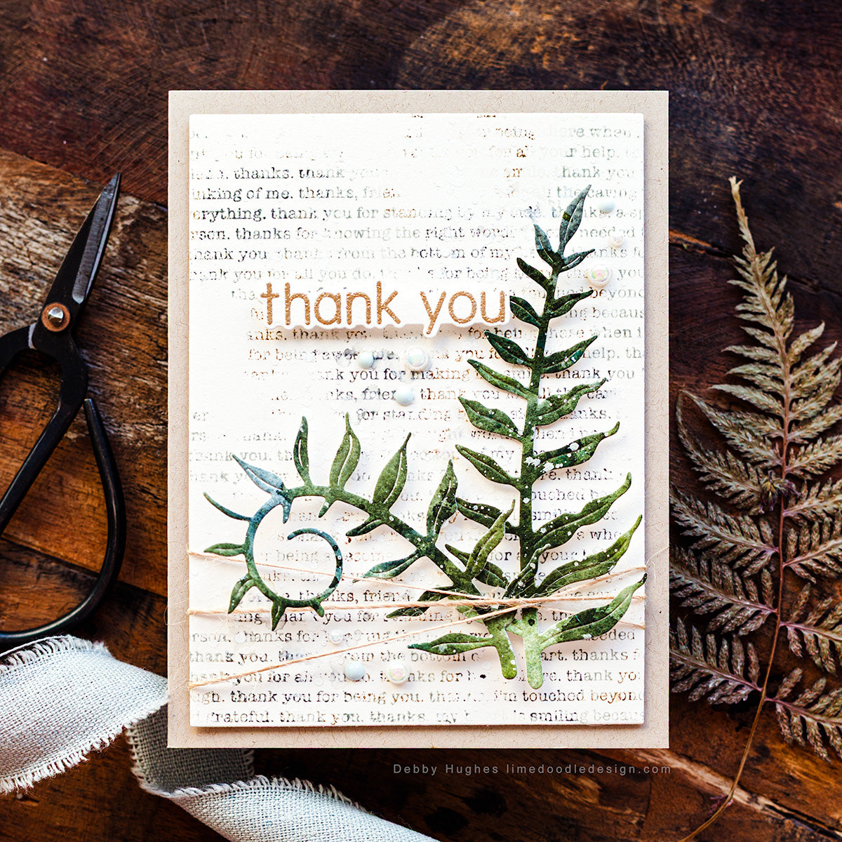 Simon Says Stamp Swiss Dots Wafer Dies 1306sdc Moments in Time Thank You Card | color-code:ALT01