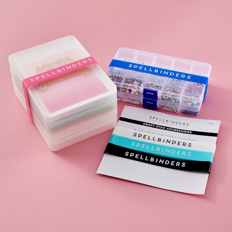Spellbinders Craft Stax Combo Tray, Panel, Band Bundle storage