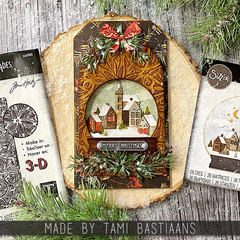 Tim Holtz Sizzix Holiday Greens Mini Thinlits Die 661597