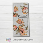 TEXT{ures} Magnolia Halftone Vol II Stamp and Die Set texds0001 beautiful
