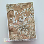 TEXT{ures} Winter in Bloom Snowflakes Kiss Cut Tape texct0002 snowflakes merry christmas card christine smith