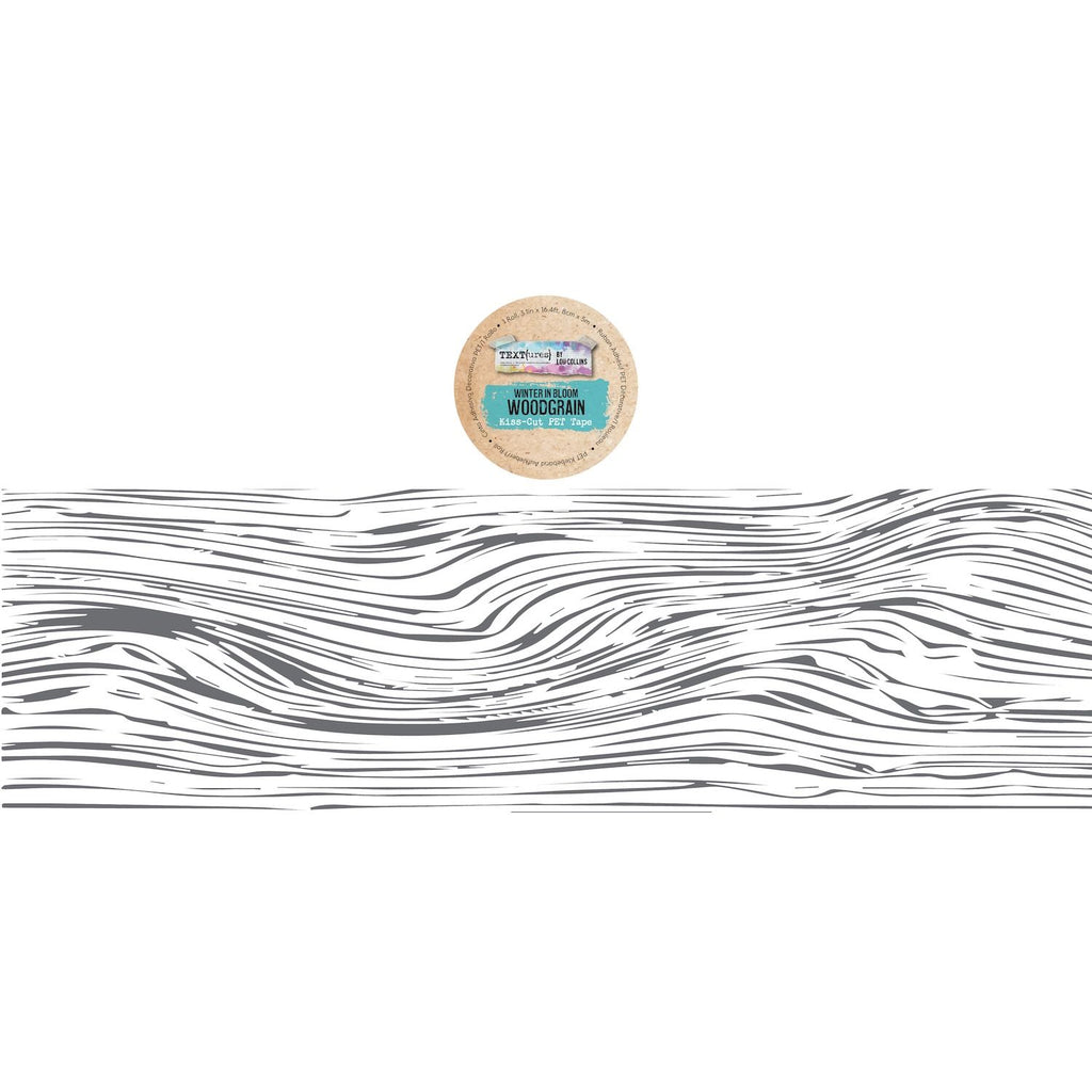 TEXT{ures} Winter in Bloom Woodgrain Kiss Cut Tape texct0003