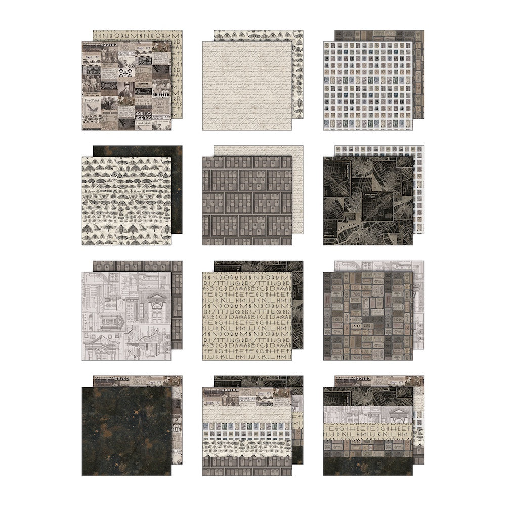 Tim Holtz idea-ology 12 x 12 Palette Paper Collection July 2026 I Want It All Bundle