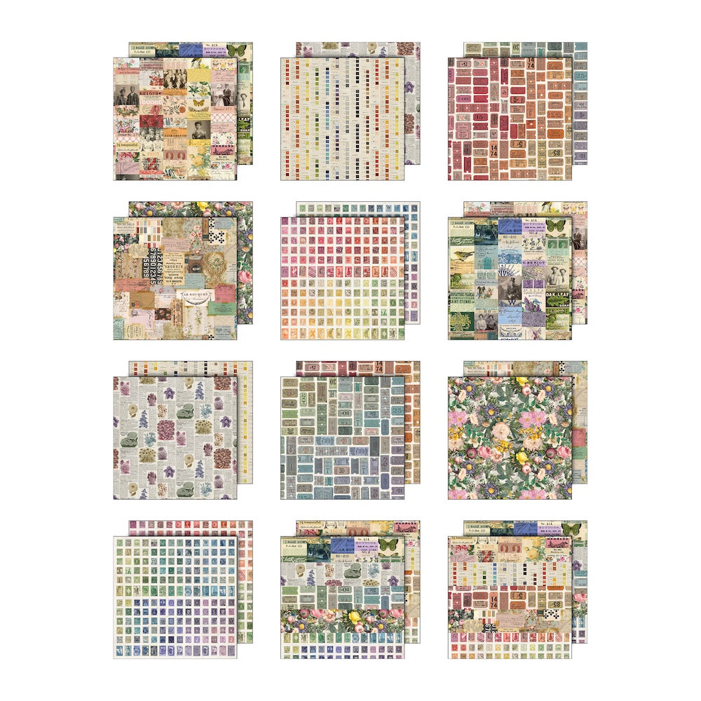 Tim Holtz idea-ology 12 x 12 Palette Paper Collection July 2026 I Want It All Bundle