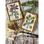 Tim Holtz Festive Collage Stamps with Simon Says Stamp Dies Bundle setfc25 Christmas Cards