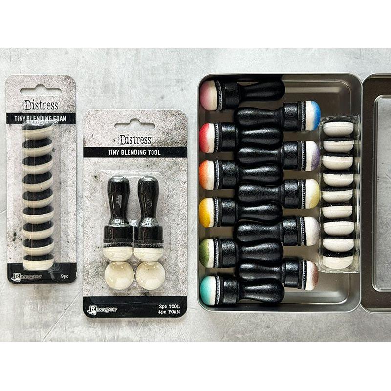 Tim Holtz Distress Tiny Blending Tool And Foams Bundle Ranger Tin Organization