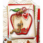 Trinity Stamps Apple Core 6 x 6 Stencil tss-072 School Shaker Card