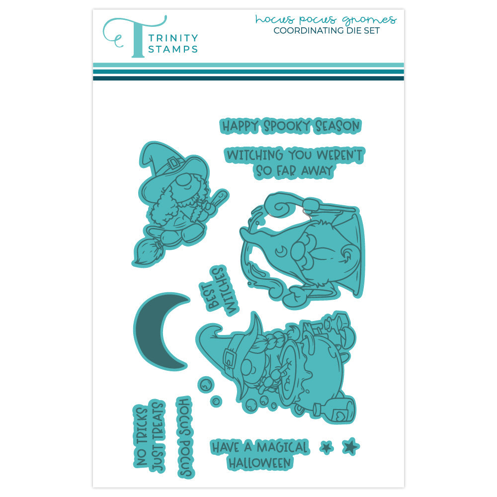 Trinity Stamps Hocus Pocus Gnomes Stamp and Die Bundle