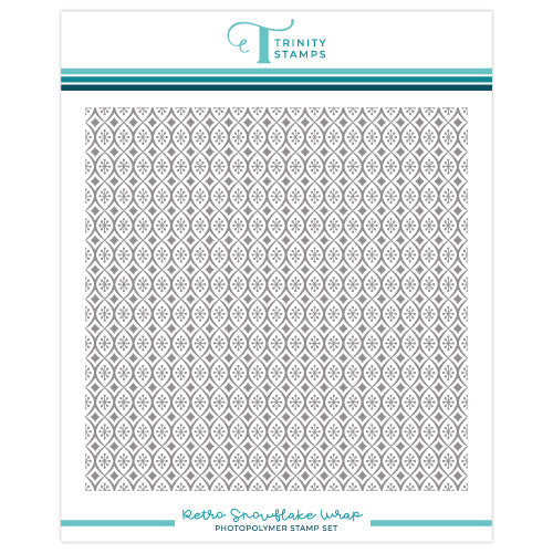 Trinity Stamps Retro Snowflake Wrap Background Clear Stamp tps-292