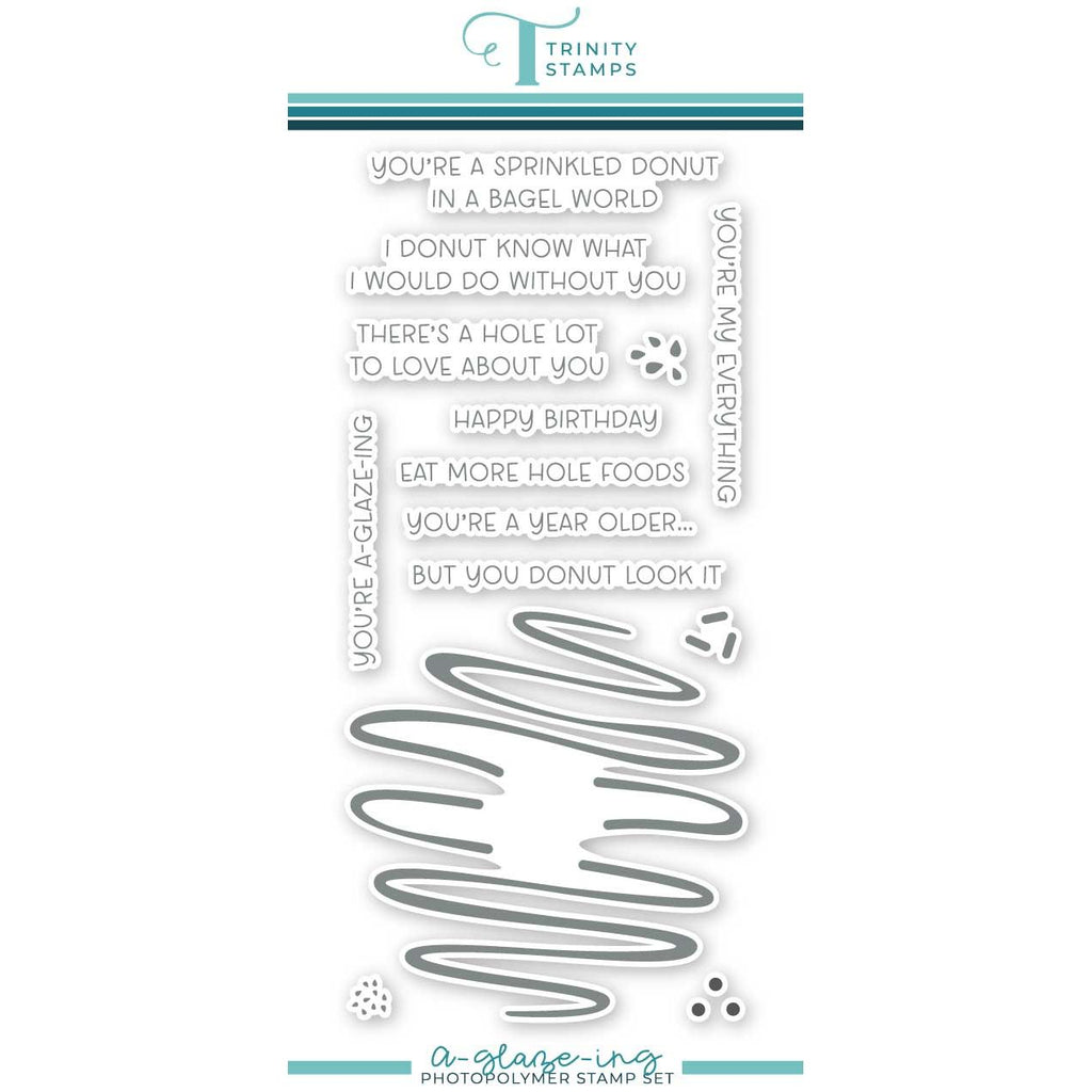 Trinity Stamps A-GLAZE-ing Clear Stamp Set tps-298