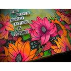 Paper Artsy Tracy Scott Cling Stamps ts088 believe in yourself