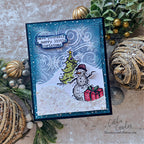 Tim Holtz Tattered Christmas Stamps with Simon Says Stamp Dies Bundle settc25 Christmas Card
