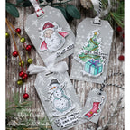 Tim Holtz Tattered Christmas Stamps with Simon Says Stamp Dies Bundle settc25 Christmas Tags