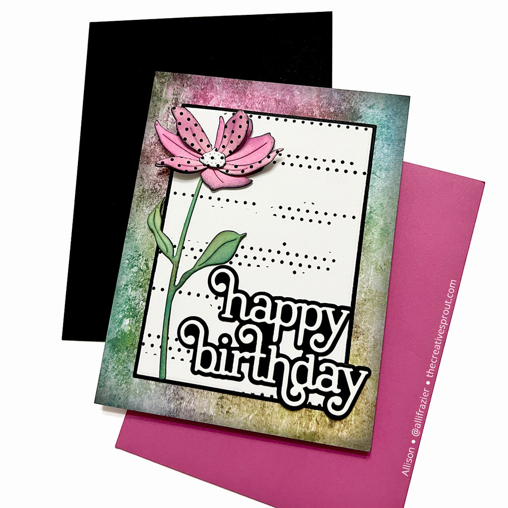 Simon Says Stamp Tattered Daisy Wafer Die s989 Moments in Time Birthday Card | color-code:ALT08