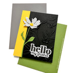 Simon Says Stamp Tattered Daisy Wafer Die s989 Moments in Time Hello Card | color-code:ALT02