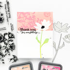 Simon Says Stamp Tattered Daisy Wafer Die s989 Moments in Time Thank You Card