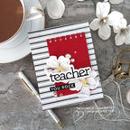 CZ Design Teacher Wafer Dies czd205 Just A Note Teacher Card | color-code:ALT08