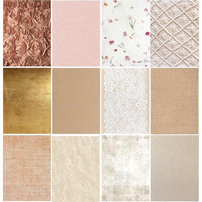 Honey Bee Textiles And Textures Vintage 6 x 8.5 Paper Pad hbpa-053 Detailed Product View