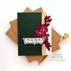 CZ Design Stamps and Dies Thank You Basics set993ty Moments in Time Thank You Card