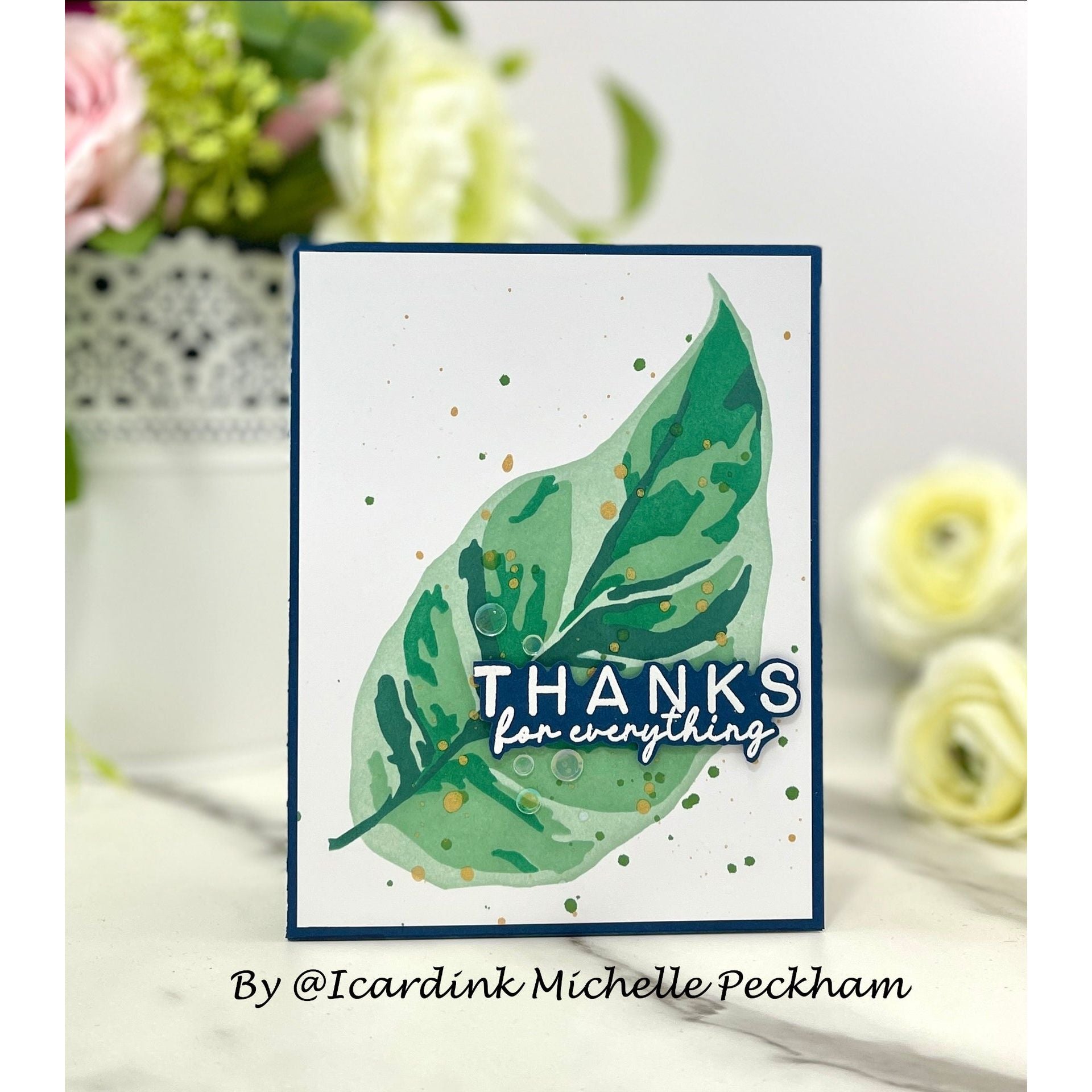 CZ Design Clear Stamps Thank You Basics cz393c Rain or Shine Thank You Card