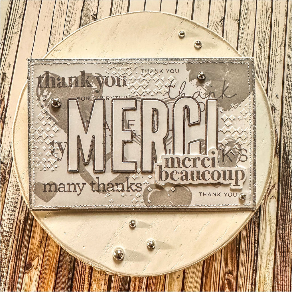 CZ Design Clear Stamps Thank You Basics cz393c Rain or Shine Thank You Card