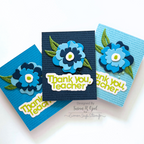 Simon Says Clear Stamp Thank You Text 1209ss Moments in Time Thank You Cards