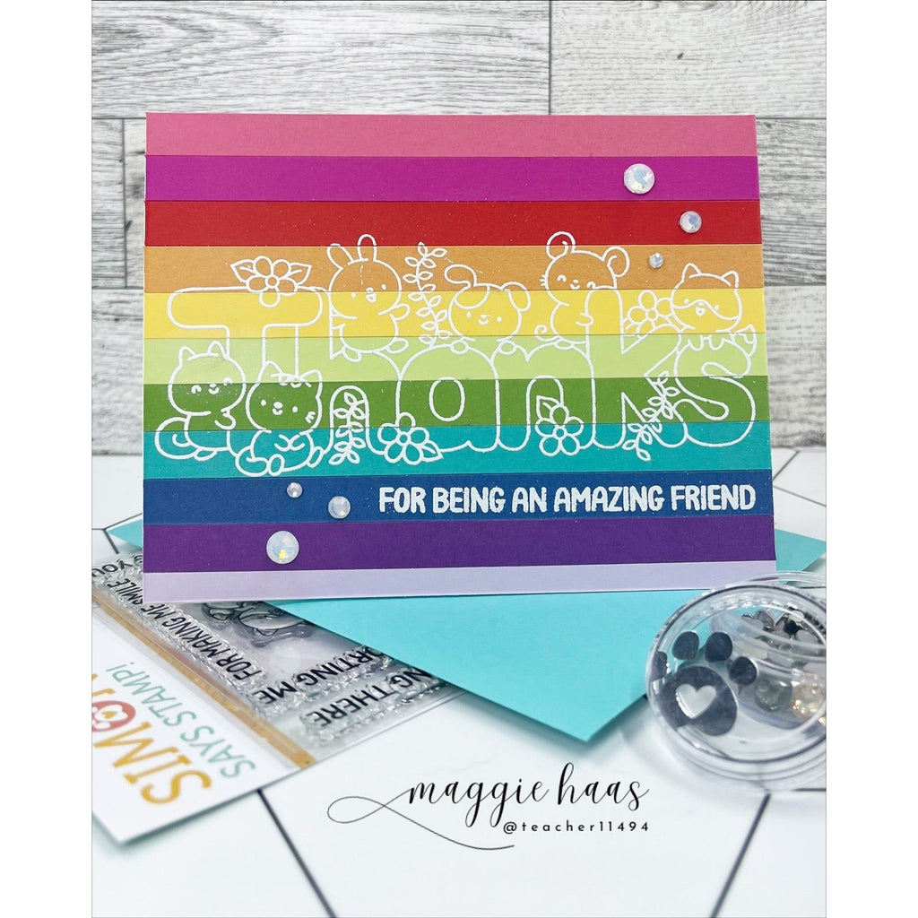 Simon Says Clear Stamps Thanks Always 3200ssc Thanks Card