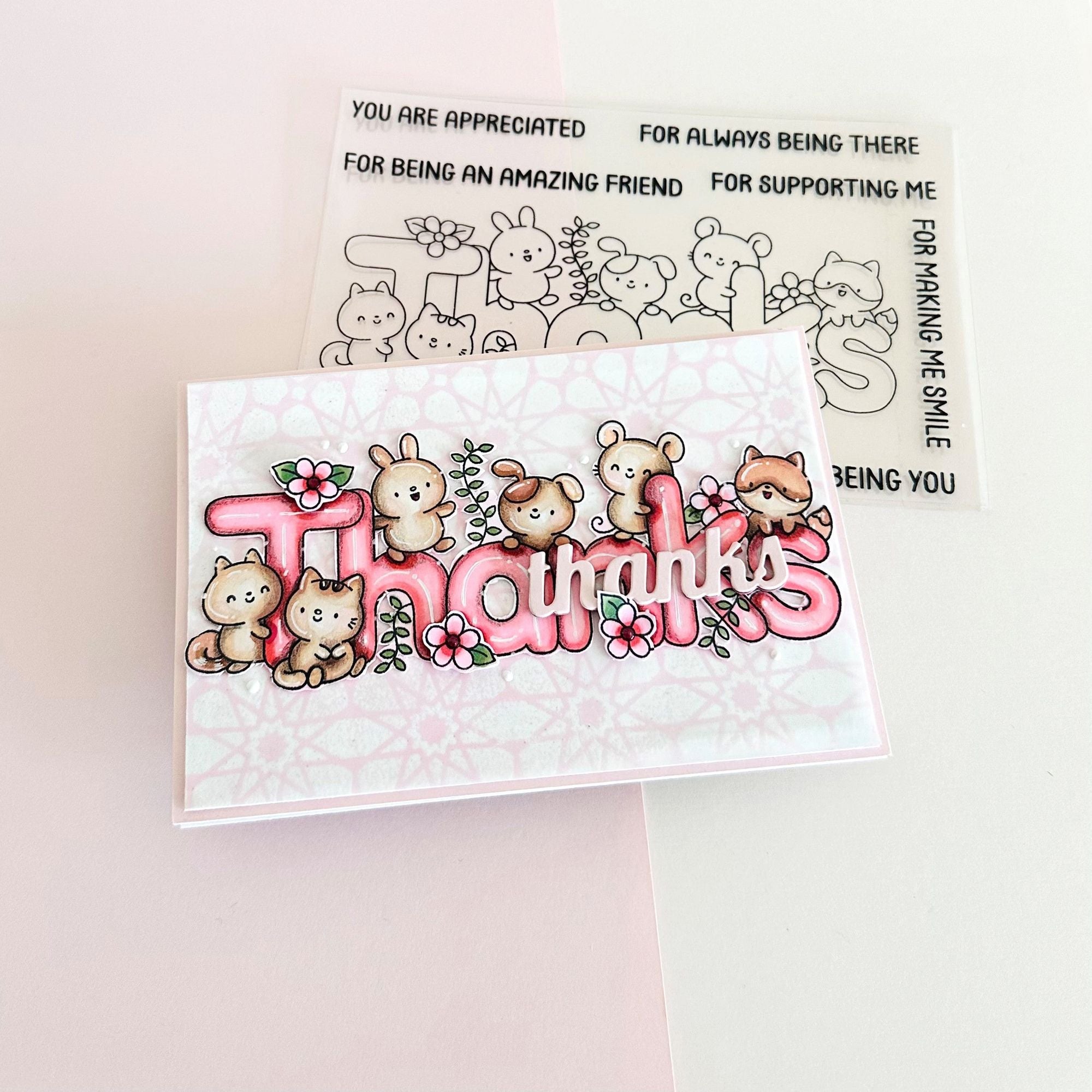 Simon Says Stamps and Dies Thanks Always set976ta Thank You Card