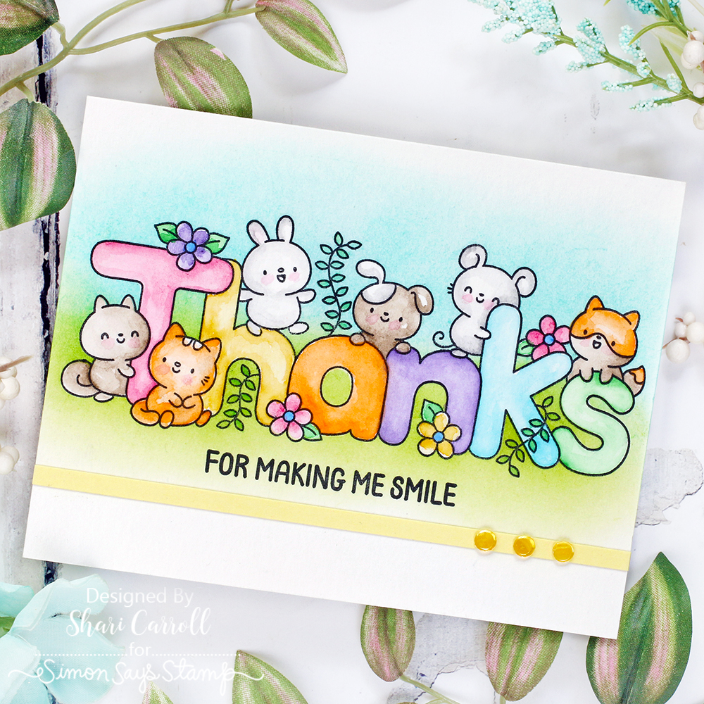 Simon Says Clear Stamps Thanks Always 3200ssc Thanks Card | color-code:ALT03