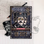 Tim Holtz The Inspector Stamps with Simon Says Stamp Dies Bundle setbz24 setin26 Steam Punk Card