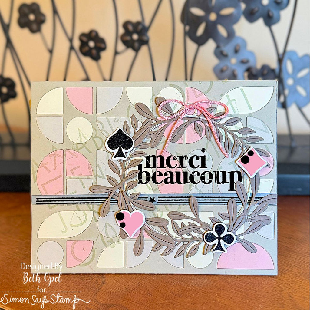 Simon Says Stamp The Inspector Wafer Dies 465sss Thank You Card