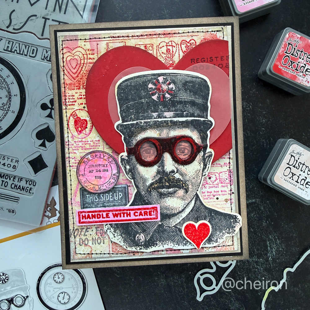 Simon Says Stamp The Inspector Wafer Dies 465sss Steam Punk Card | color-code:ALT01