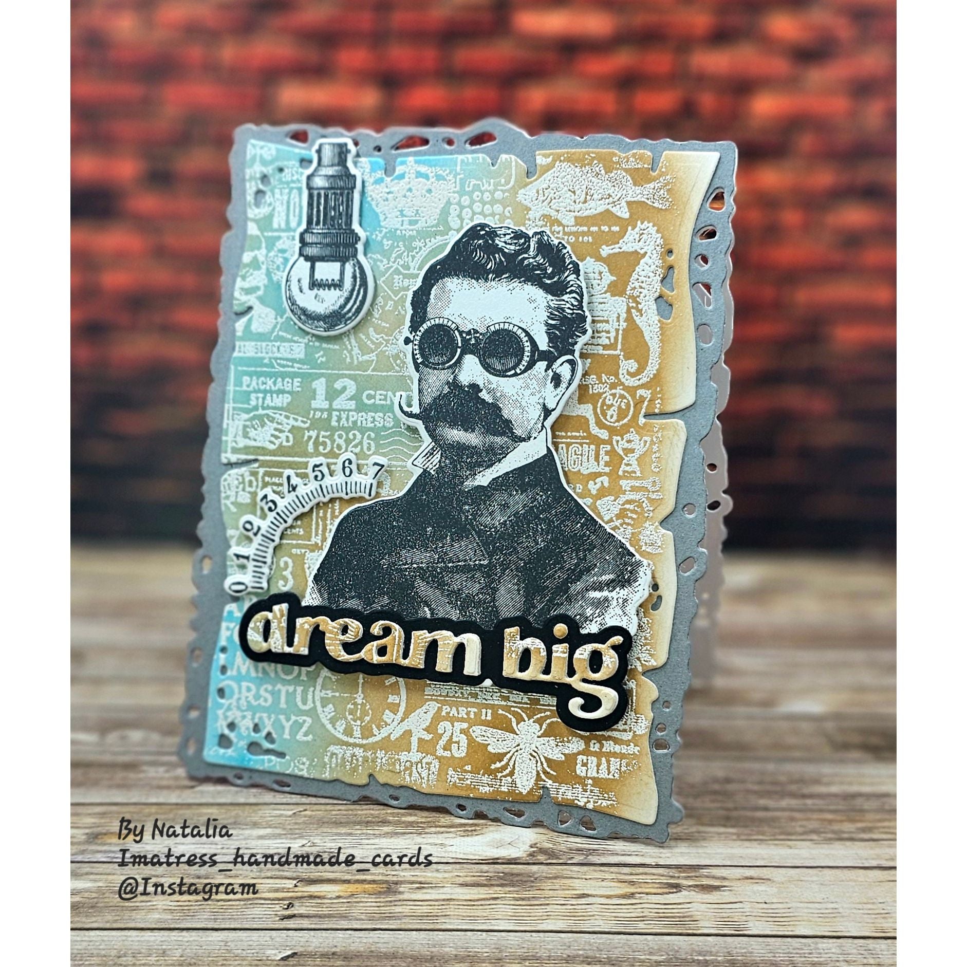 Simon Says Stamp The Professor Suite Wafer Dies 373sss395 Steam Punk Card