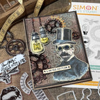 Simon Says Stamp The Professor Suite Wafer Dies 373sss395 Steam Punk Card