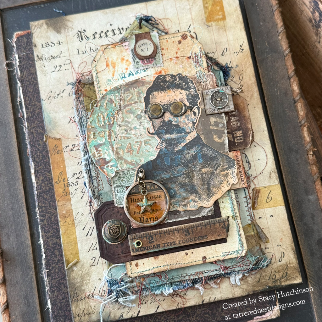Simon Says Stamp The Professor Suite Wafer Dies 373sss395 Steam Punk Panel