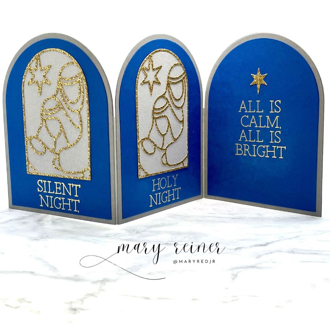 Simon Says Stamp The Nativity Wafer Dies 1488sd And Everything Nice Christmas Card | color-code:ALT03