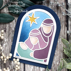 Simon Says Stamp The Nativity Wafer Dies 1488sd And Everything Nice Christmas Card