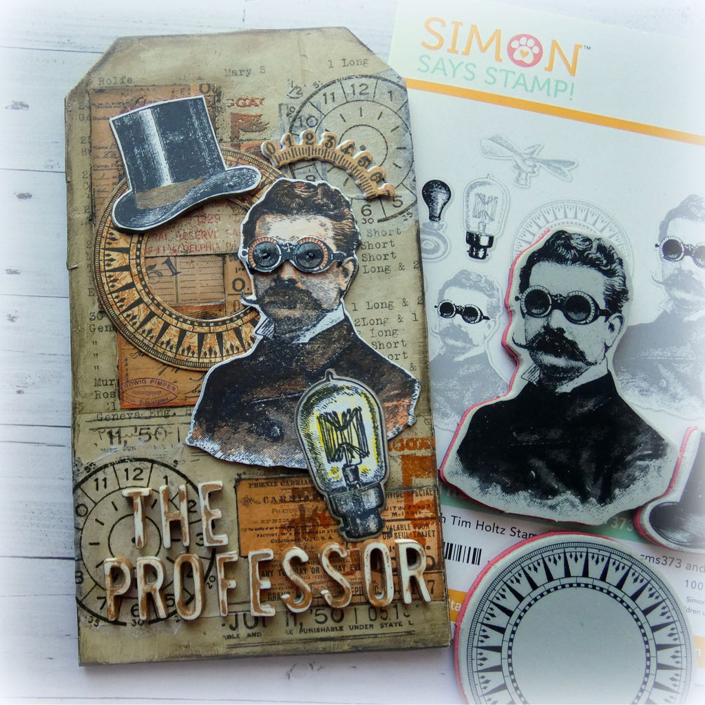 Simon Says Stamp The Professor Suite Wafer Dies 373sss395 Steam Punk Tag | color-code:ALT08