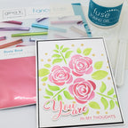 Therm O Web Gina K Designs Dusty Rose Fancy Foils Matte Finish Deco Foil 18216 with products