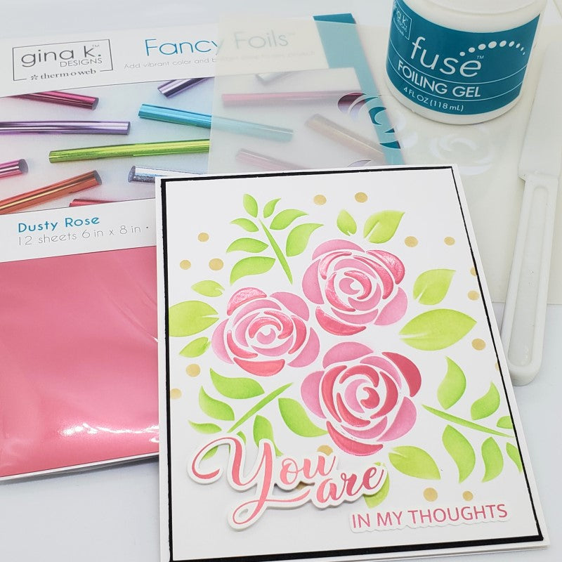 Therm O Web Gina K Designs Dusty Rose Fancy Foils Matte Finish Deco Foil 18216 with products