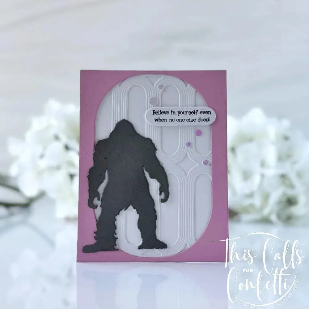 This Calls For Confetti Bigfoot Metal Craft Die