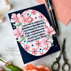 Simon Says Stamp Stencils Tiled Posy 1019st Celebrate Just a Note Card | color-code:ALT02