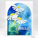 Simon Says Stamp Tilted Daisies Wafer Dies s1016 Friend Like You Hello Card