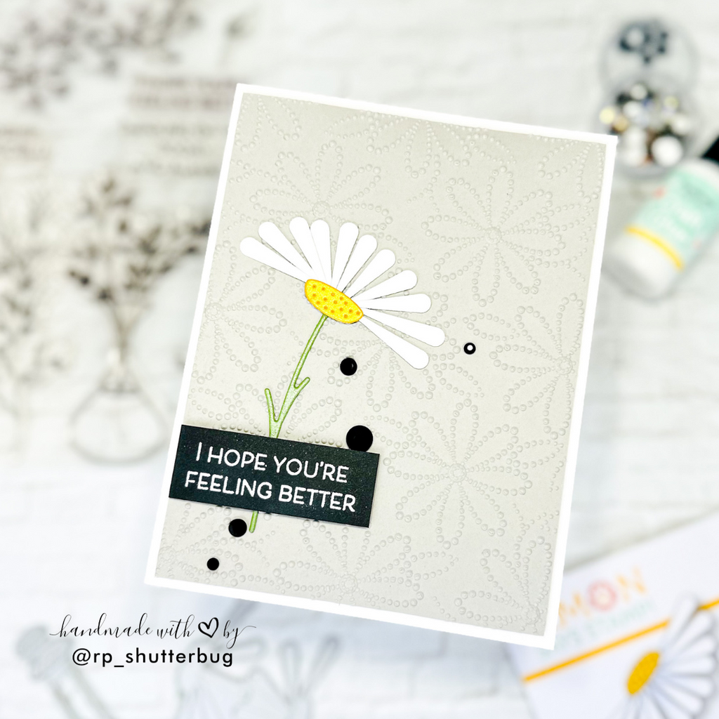 Simon Says Stamp Tilted Daisies Wafer Dies s1016 Friend Like You Get Well Card | color-code:ALT02